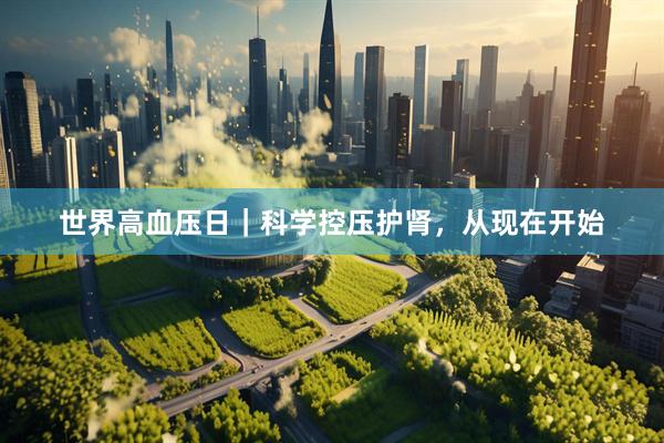 世界高血压日｜科学控压护肾，从现在开始